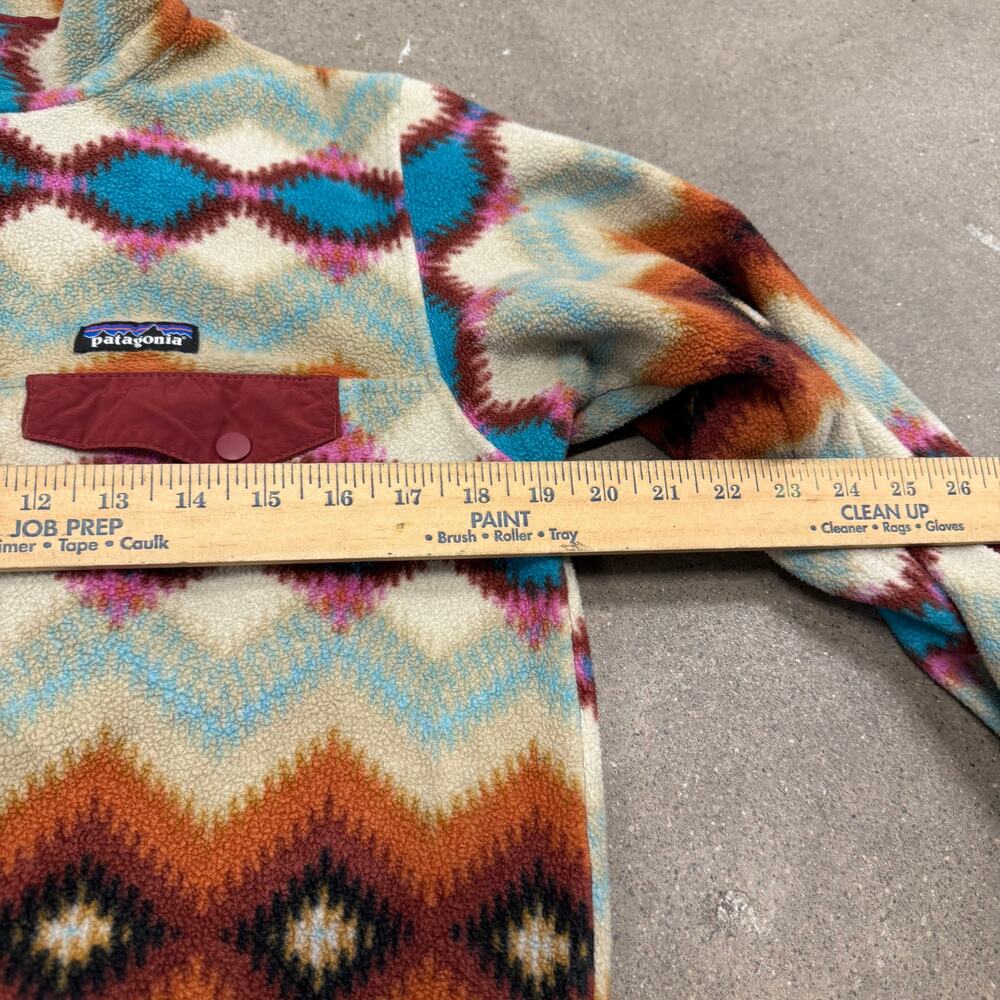 Patagonia Synchilla Aztec Snap-T Fleece Sz M Pullover Timber Twist Southwestern - Picture 5 of 6